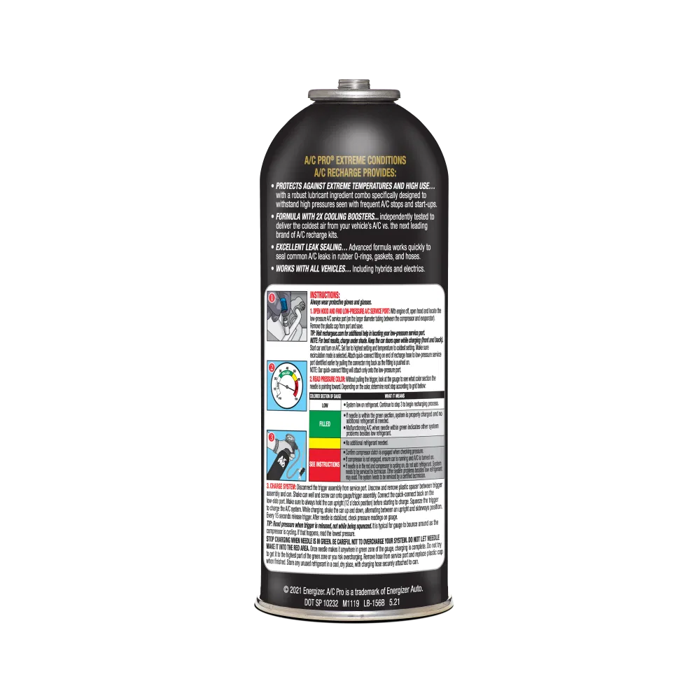 ACP210-6 – INTERDYNAMIC Air Conditioner Refrigerant, Use To Recharge Air Conditioning System And Seal Common Leaks In...